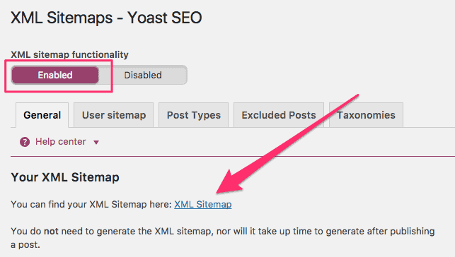 Adding a sitemap for a WordPress site