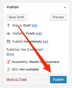 Publishing Your First Blog Post