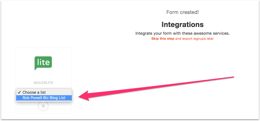 medium newsletter signup