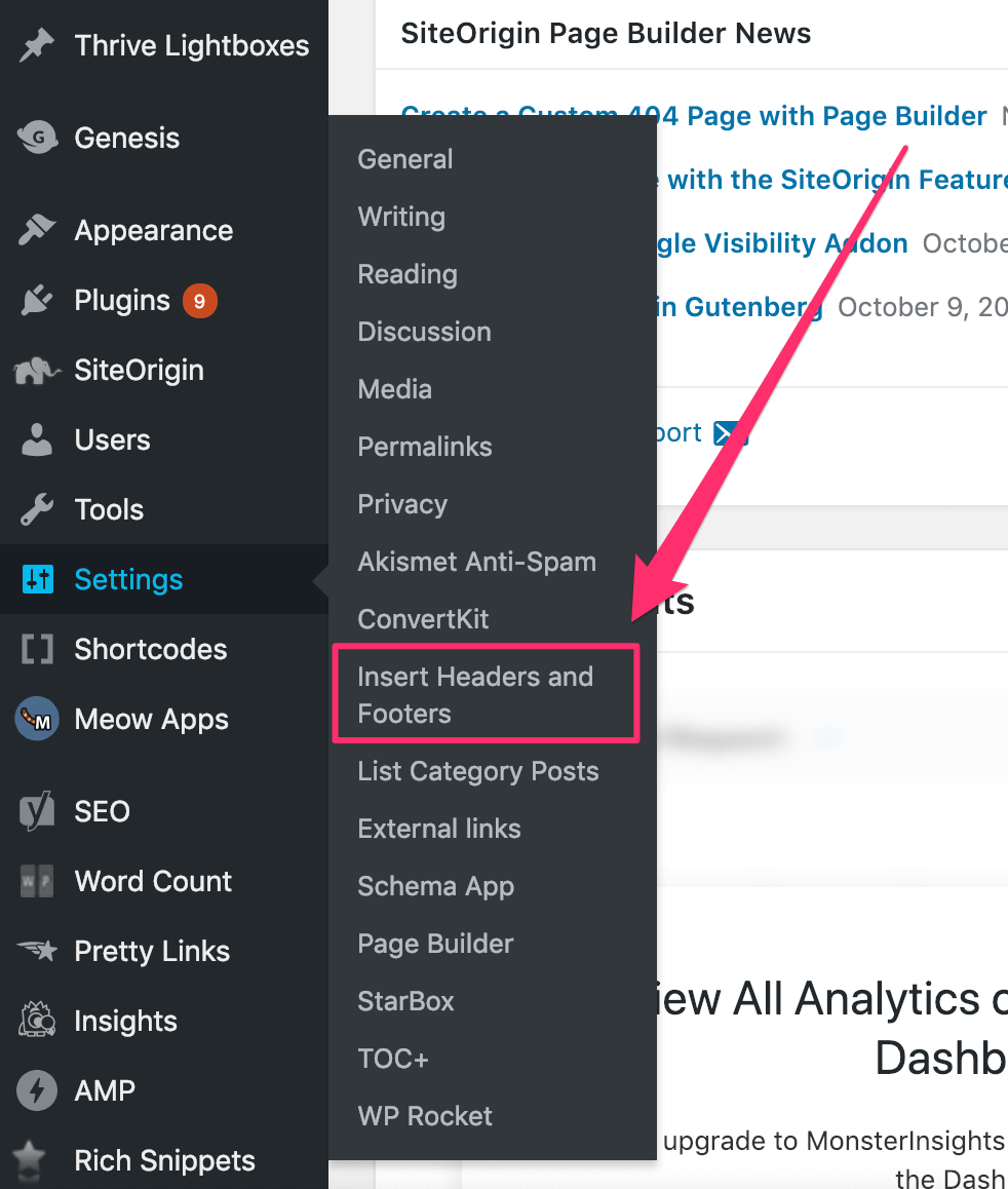 how to paste tracking code for google analytics