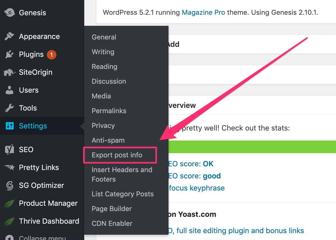 create-virtual-silo-wordpress-01 export post info