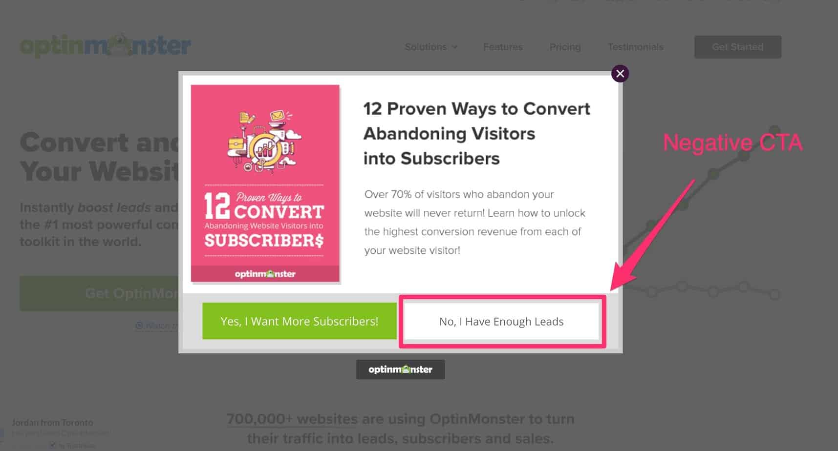 popup-example create an email list