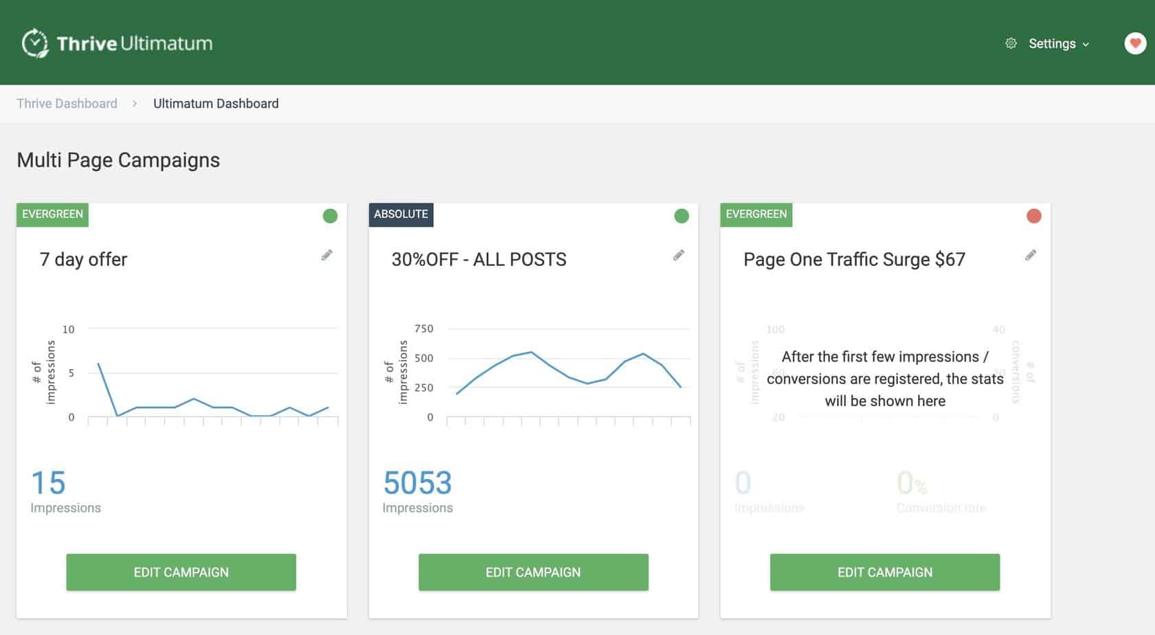 image 09 - thrive ultimatum dashboard Thrive Ultimatum - platforms for hosting online courses
