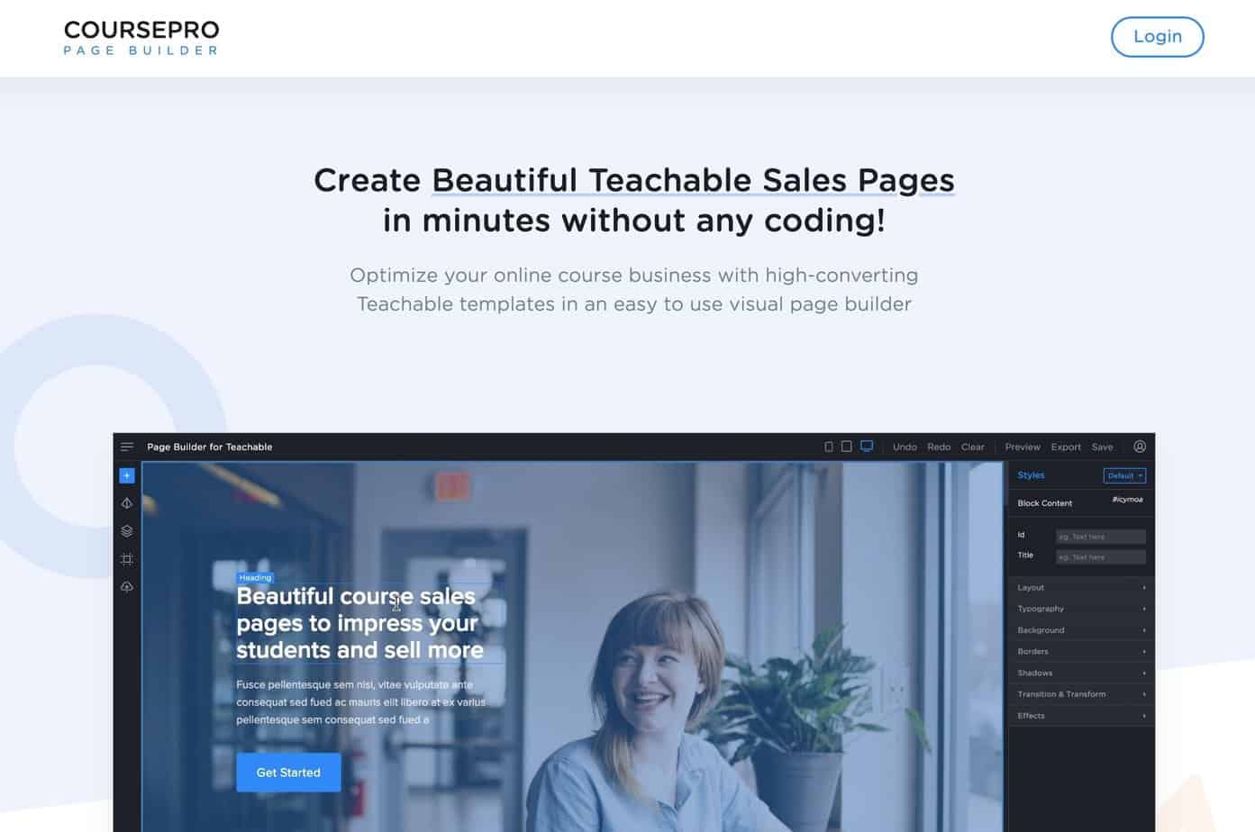 image 10 - coursepro page builder CoursePro Page Builder for Teachable