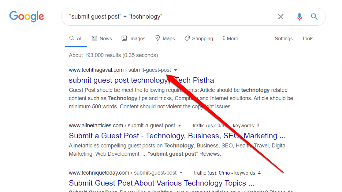 organic link building - 05 guest posting for organic links