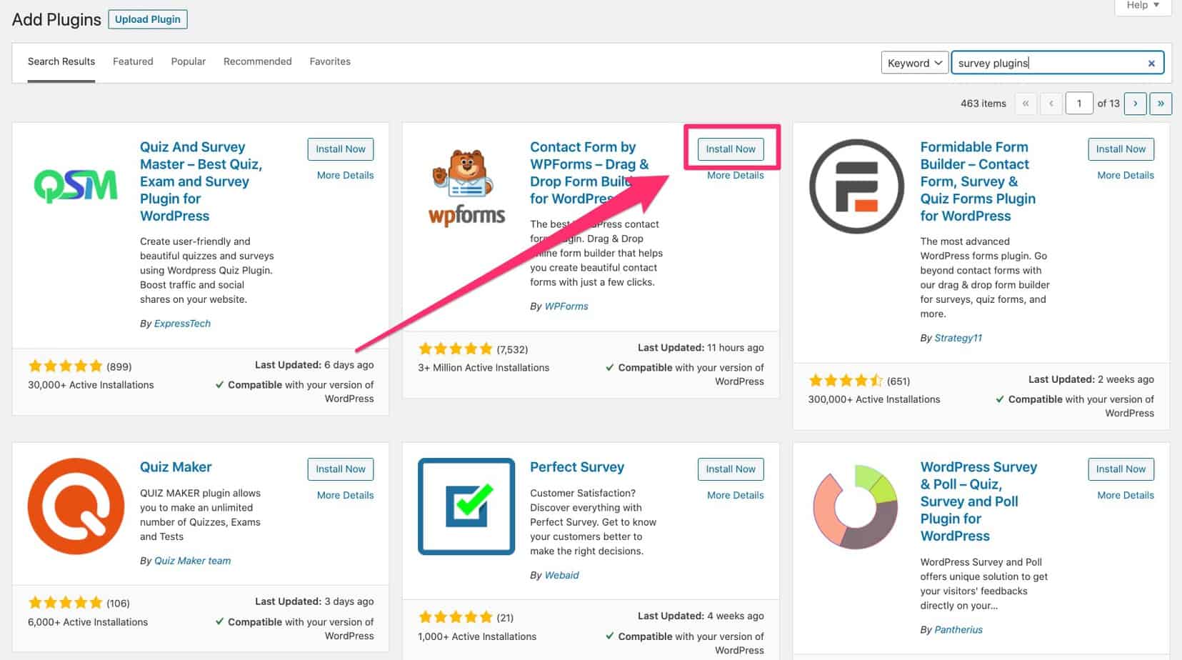 wordpress survey plugins - 09 how to install a WordPress plugin