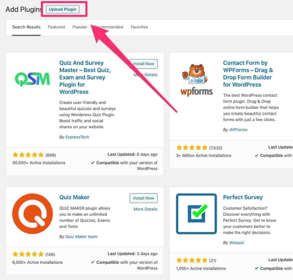 wordpress survey plugins - 10 how to upload a WordPress plugin