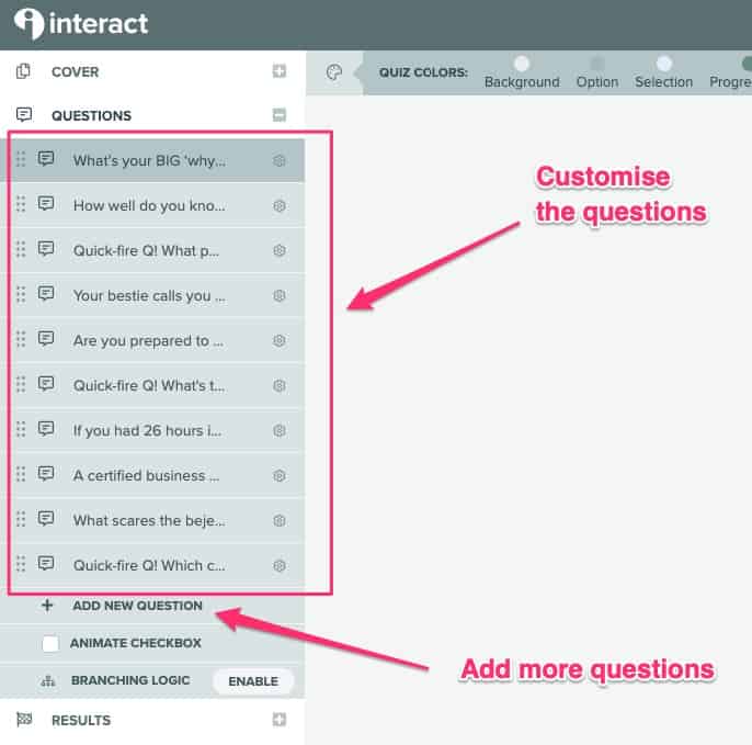 quizzes for lead generation - 09 adding questions to your quiz