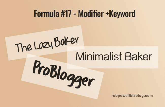 Formula #17 - Modifier +Keyword