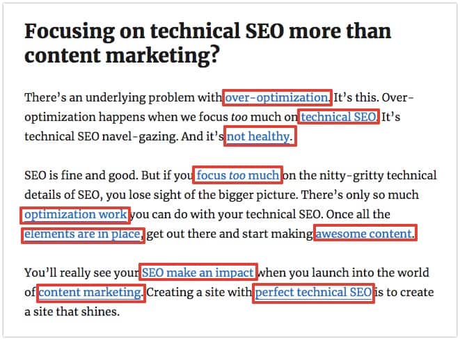 too much emphasis on technical SEO too much emphasis on technical SEO