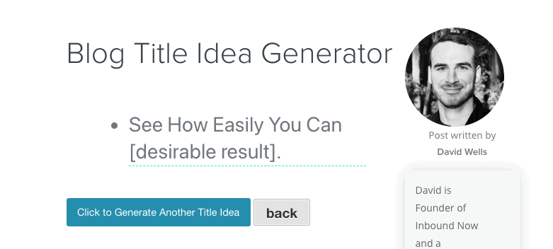 inbound headline generator